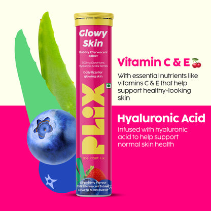 Glowy Skin Effervescent with 500mg Glutathione