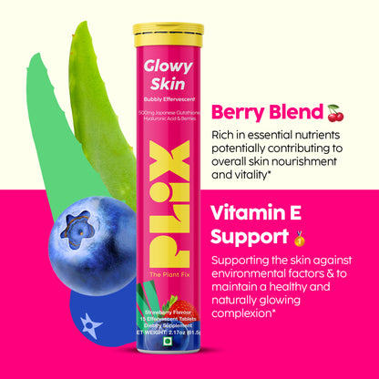 Glowy Skin Effervescent with 500mg Glutathione Pack of 1