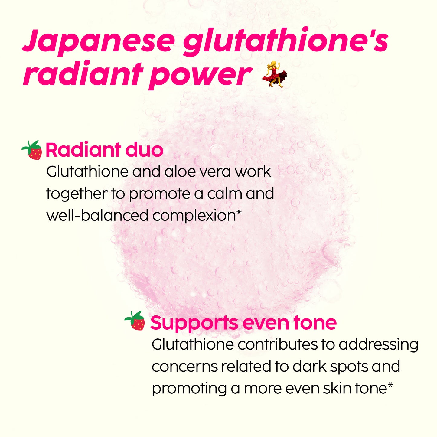 Glowy Skin Effervescent with 500mg Glutathione Pack of 1